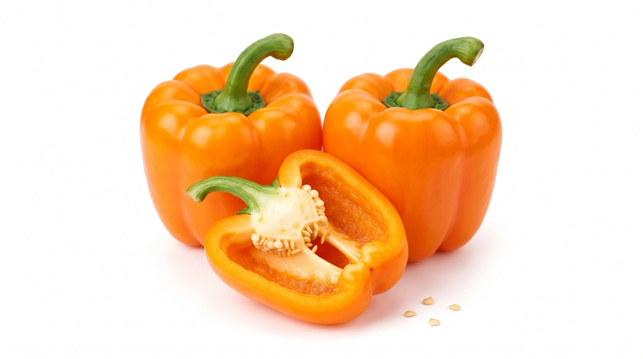 Orange Bell Pepper, Raw